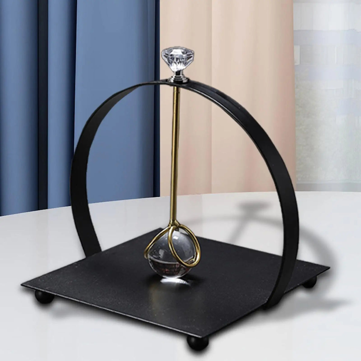 Beloryva Metal Tabletop Napkin Holder, Black