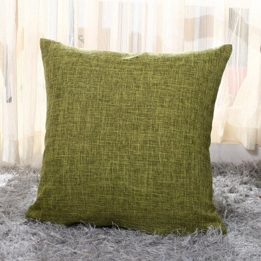 Beloryva 17.7-Inch Woven Cushion Cover — Cover Only, Olive Green
