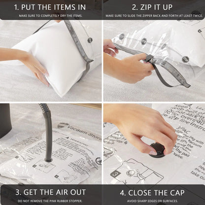 Beloryva 8-Piece Vacuum Storage Bag Set — Pump Not Included — product view 4