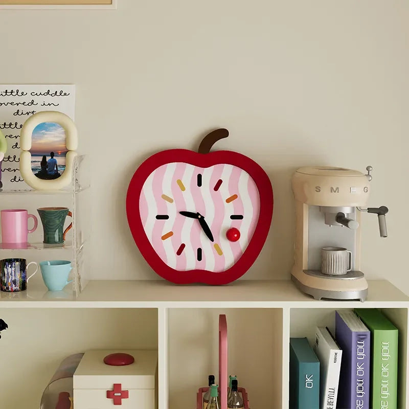 Beloryva Apple-Shaped Wall Clock — product view 3