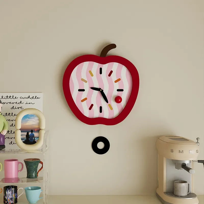 Beloryva Apple-Shaped Wall Clock — product view 4