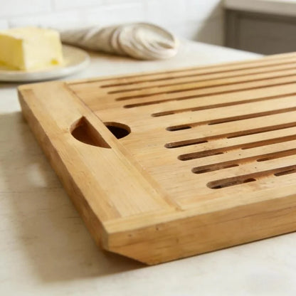 Beloryva Bamboo Bread Cutting Board with Crumb Tray — product view 5
