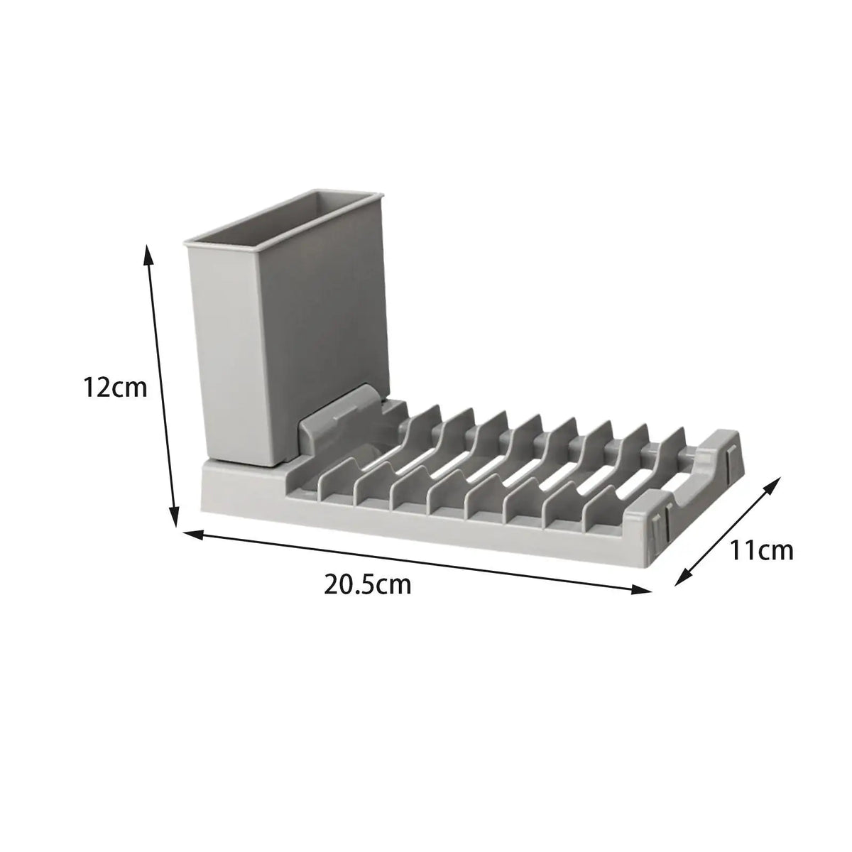 Compact dish drying rack for the countertop