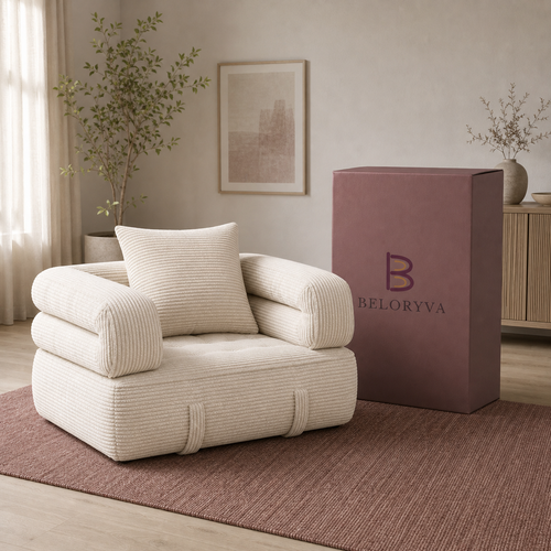 Sofá cama CloudFold de Beloryva — Blanco roto