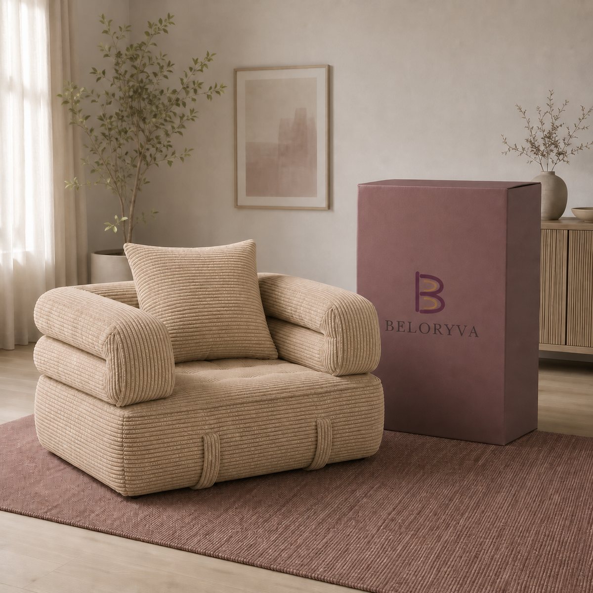 Sofá cama CloudFold de Beloryva — Beige