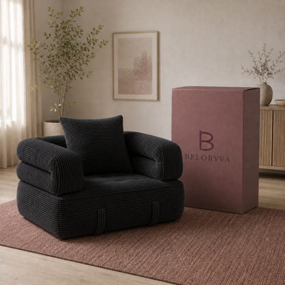Sofá cama CloudFold de Beloryva — Negro