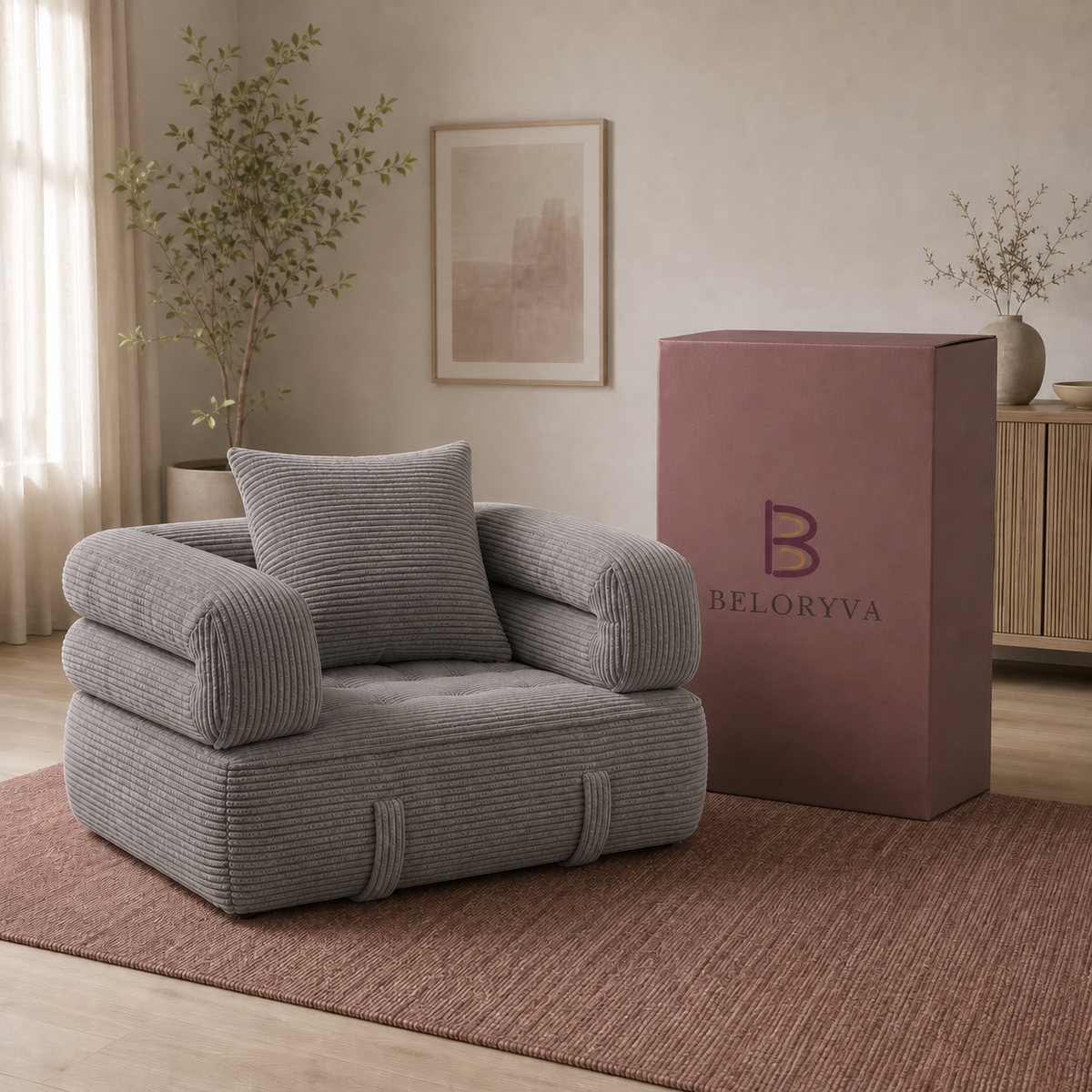 Sofá cama CloudFold de Beloryva — Gris