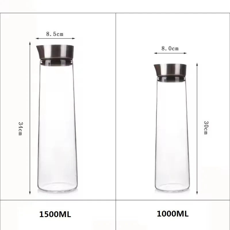 Beloryva Glass Water Pitcher with Lid — product view 3