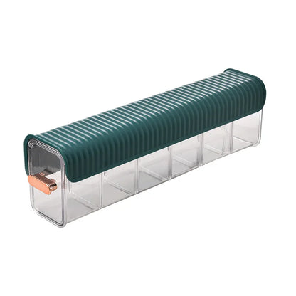 Beloryva Lidded Cable Organizer Box, Green