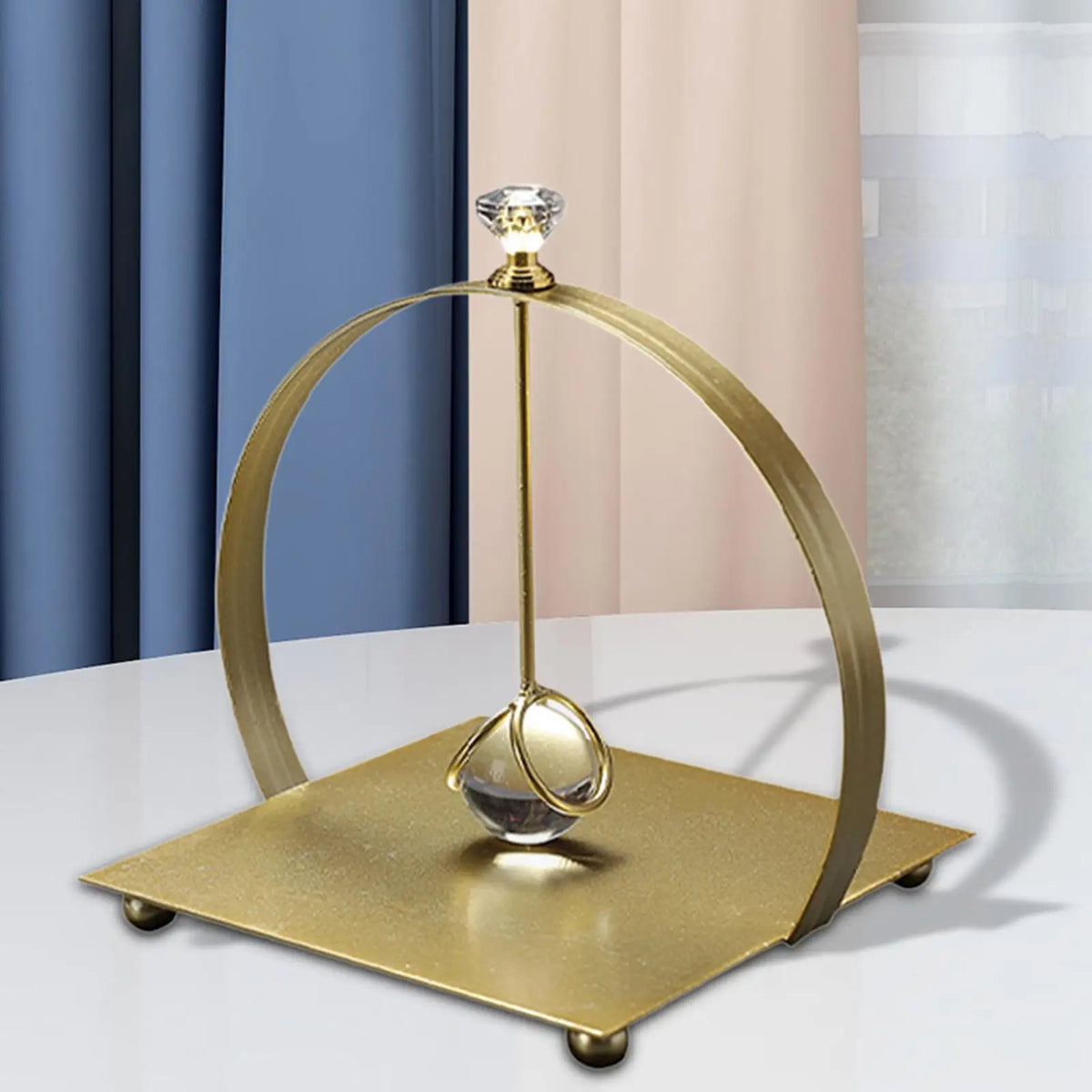 Beloryva Metal Tabletop Napkin Holder, Gold