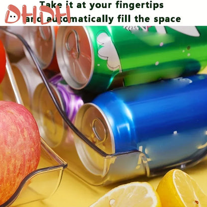 Refrigerator and pantry organizer for drink cans and small items