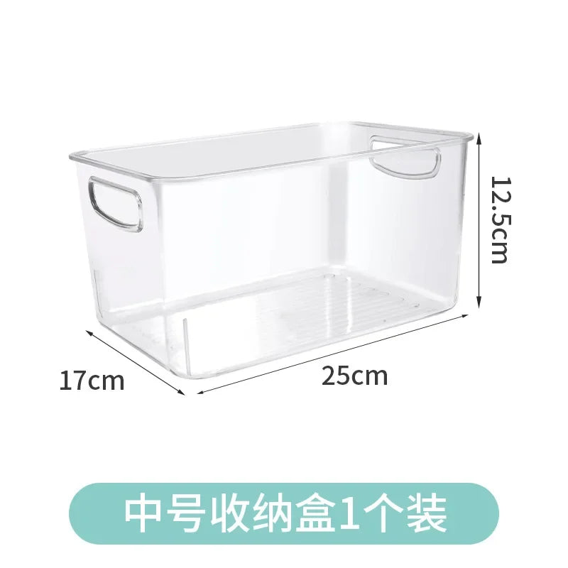 Refrigerator and pantry organizer for drink cans and small items — Medium Storage Box