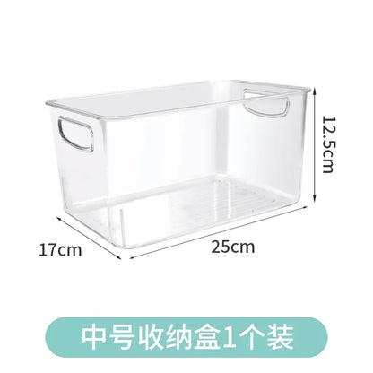 Refrigerator and pantry organizer for drink cans and small items — Medium Storage Box