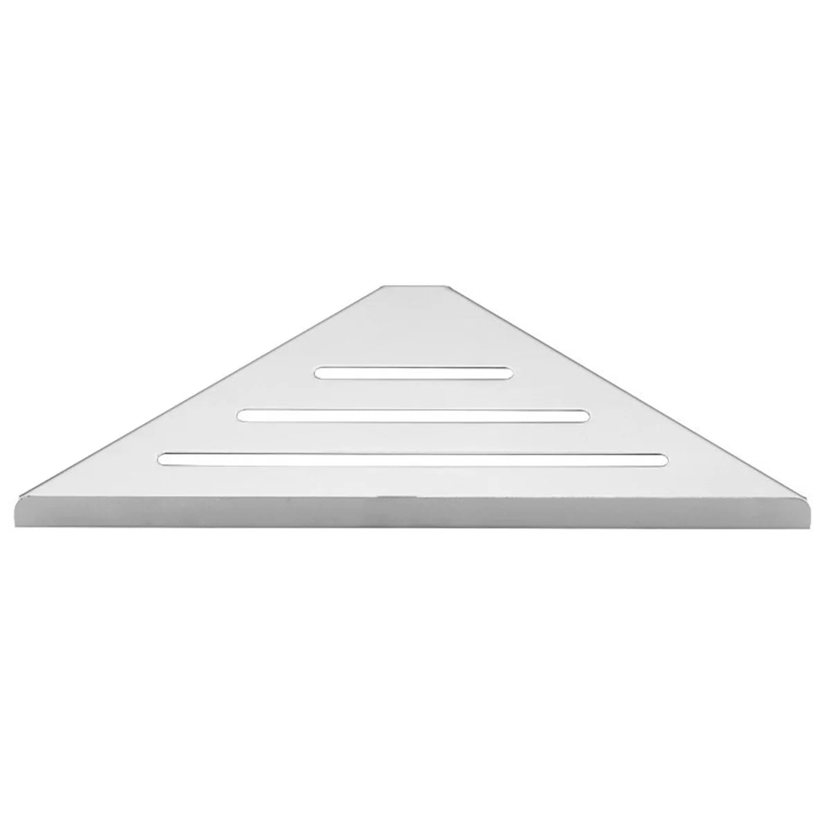 Stainless steel corner shower shelf — Silver