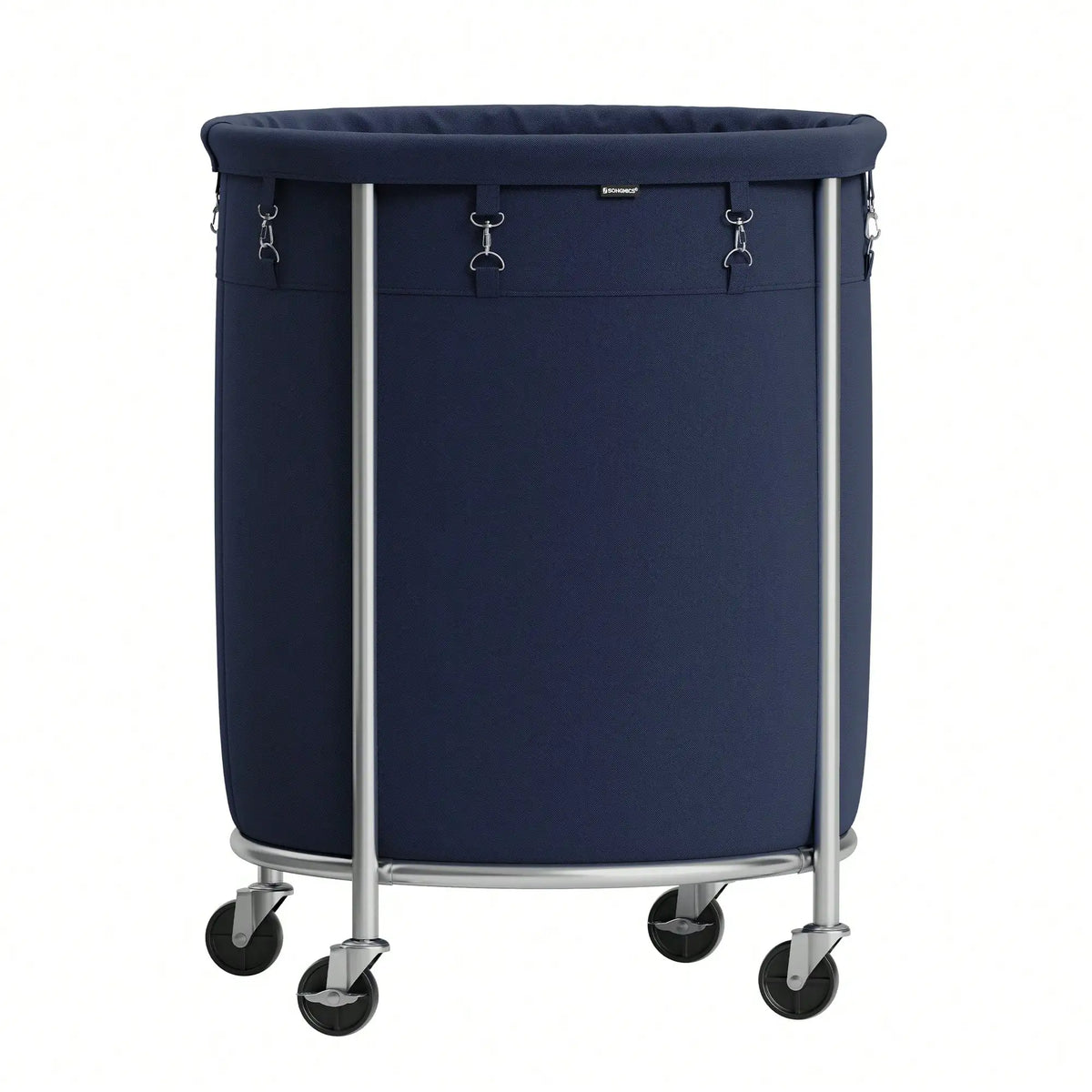 Beloryva Rolling Laundry Basket, Blue