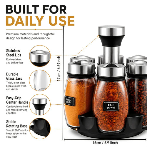 Beloryva Rotating Countertop Spice Rack — product view 1