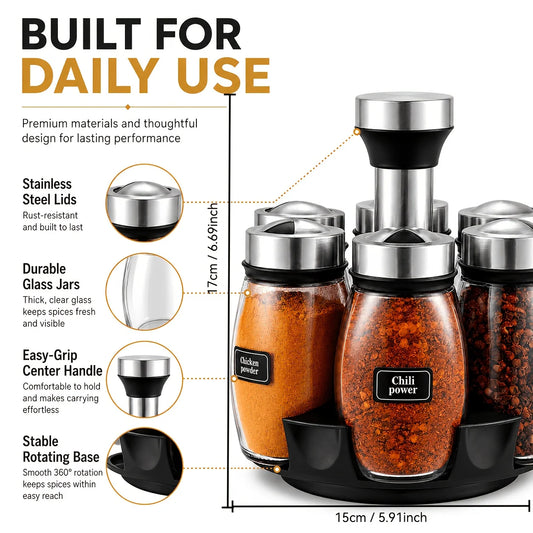 Beloryva Rotating Countertop Spice Rack — product view 1