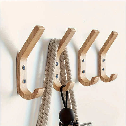 Beloryva Set of 4 Wooden Wall Hooks — product view 1