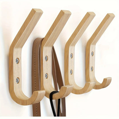 Beloryva Set of 4 Wooden Wall Hooks — product view 2