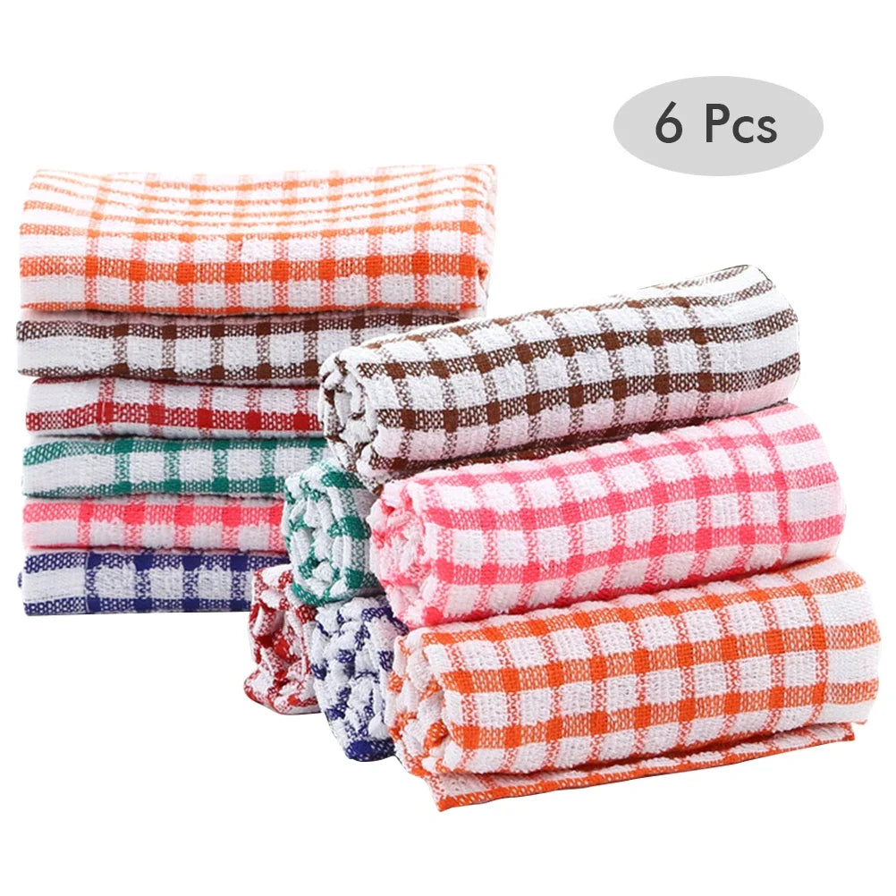 Beloryva Set of 6 Cotton Kitchen Towels — 11 × 15.7 in — product view 4