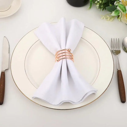 Beloryva Set of 8 Spiral Metal Napkin Rings — product view 1