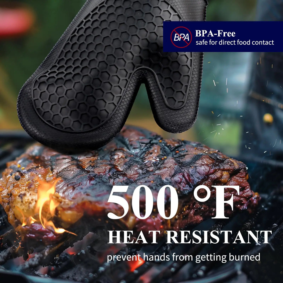 Beloryva Silicone Oven Mitt Set — product view 2