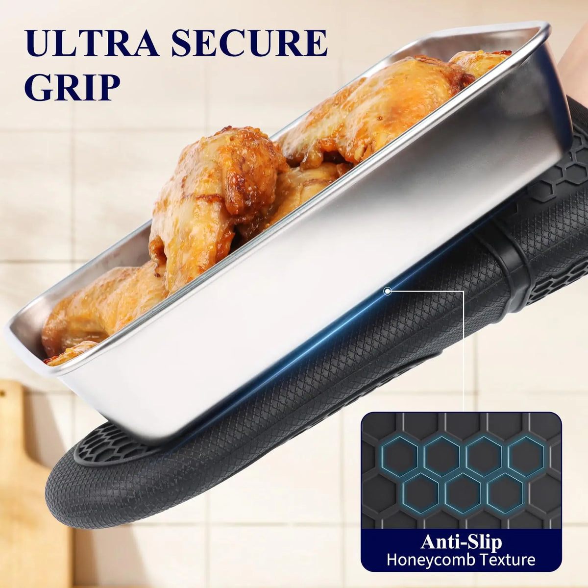 Beloryva Silicone Oven Mitt Set — product view 4