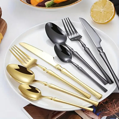 Beloryva Silver-Tone Stainless Steel Flatware — 6 to 24 Pieces — product view 3