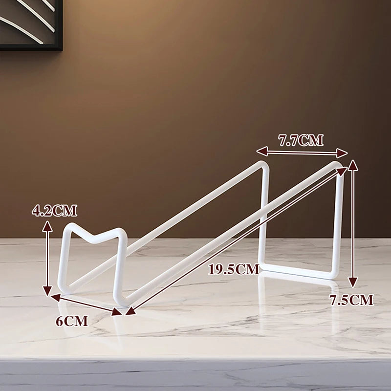 Beloryva Single-Bottle Countertop Wine Rack, White