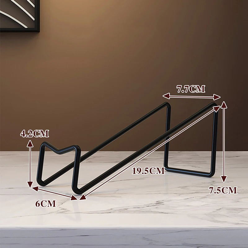 Beloryva Single-Bottle Countertop Wine Rack, Black