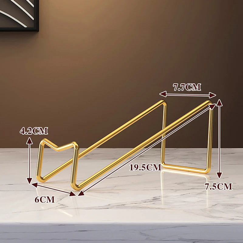 Beloryva Single-Bottle Countertop Wine Rack, Gold