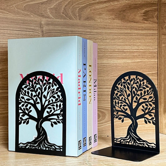 Beloryva Tree of Life Metal Bookends — product view 1