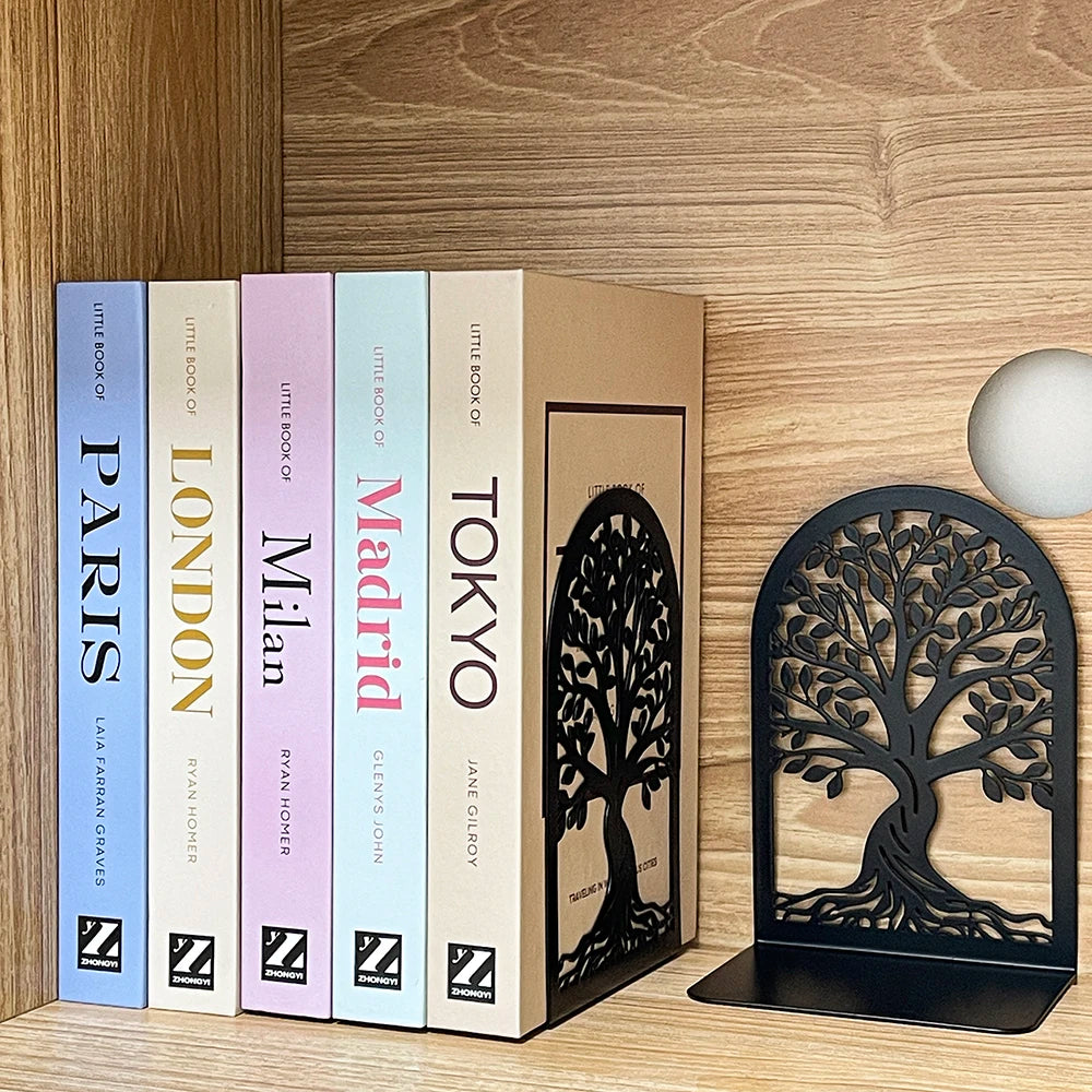 Beloryva Tree of Life Metal Bookends — product view 2