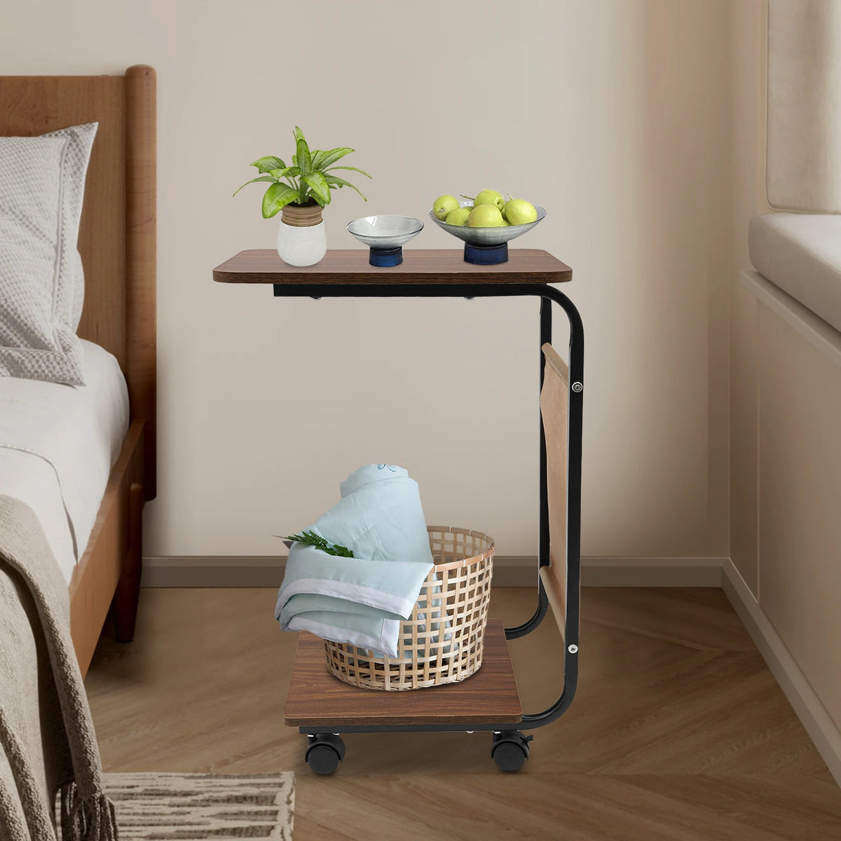 Beloryva Two-Tier C-Shaped Side Table — product view 3