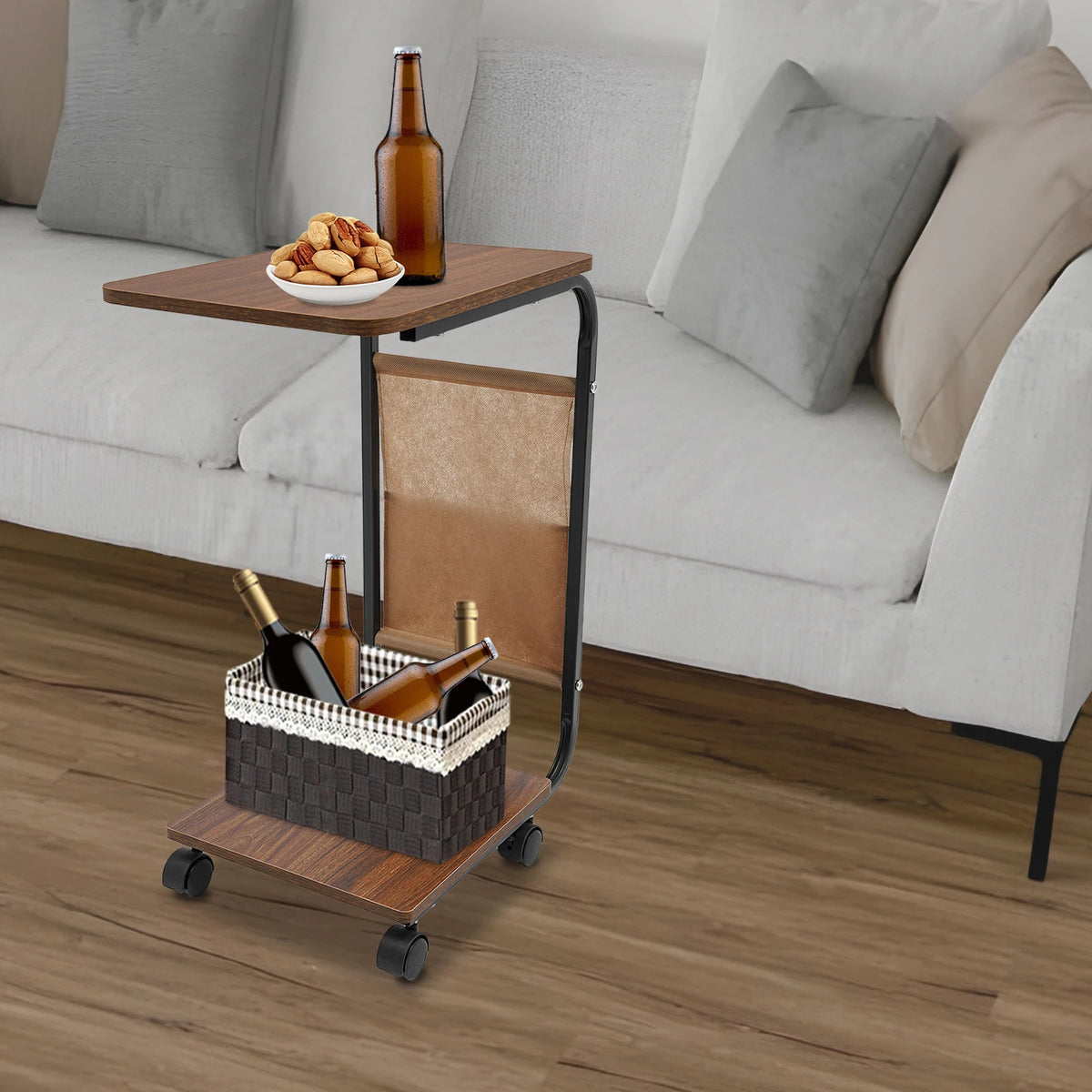 Beloryva Two-Tier C-Shaped Side Table — product view 4