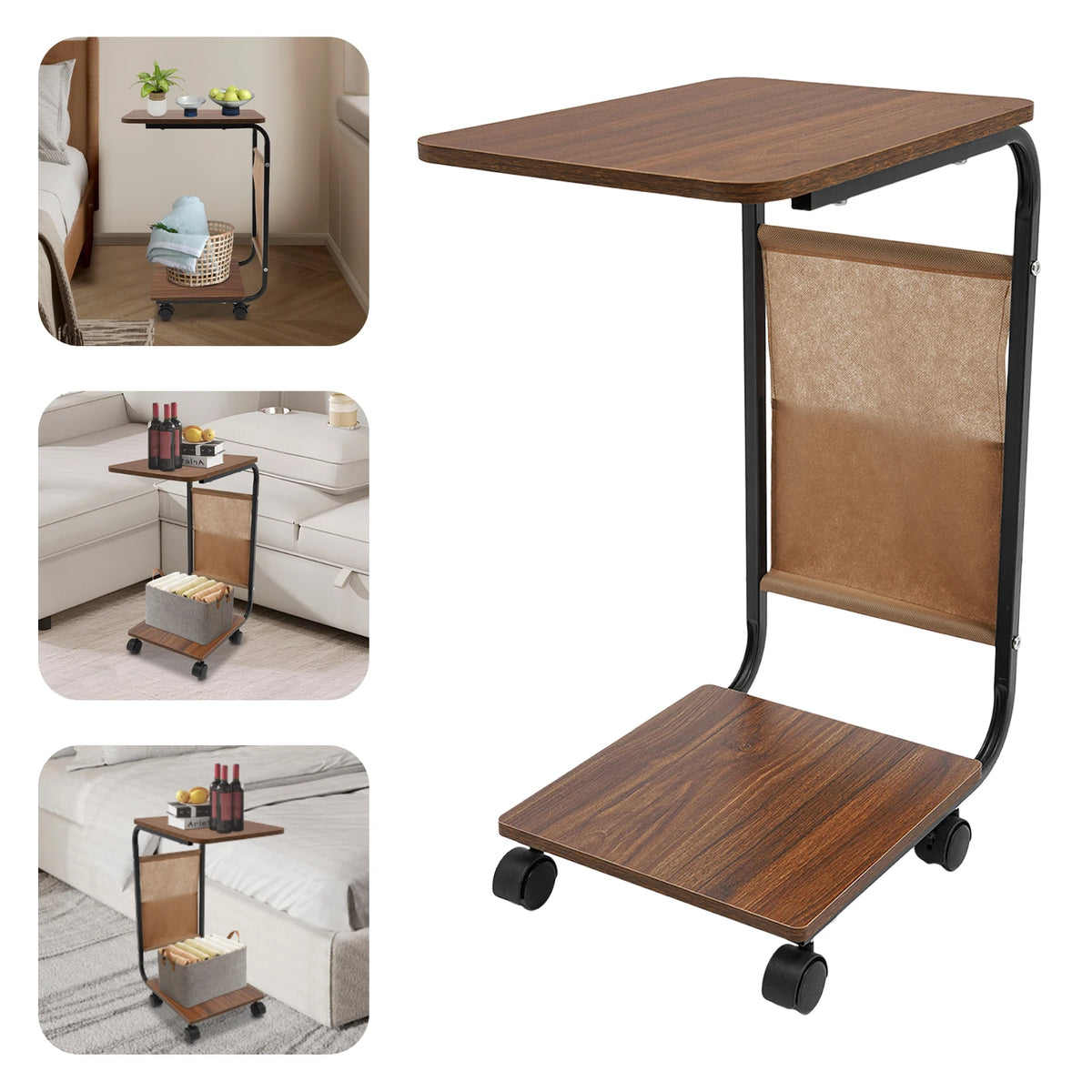 Beloryva Two-Tier C-Shaped Side Table — product view 6