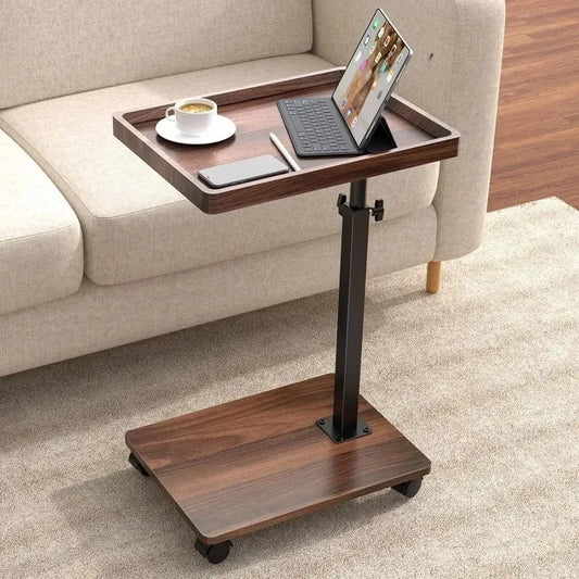 Compact two-tier side table