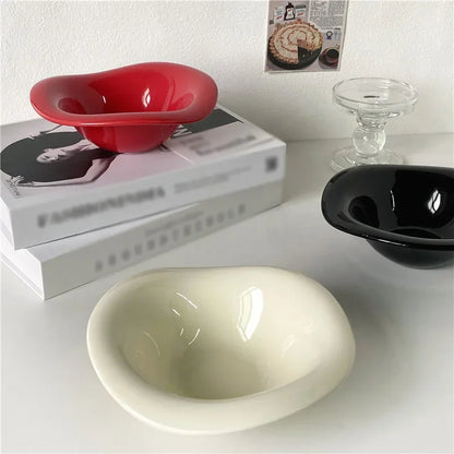 Beloryva Wavy Ceramic Serving Bowl — product view 2