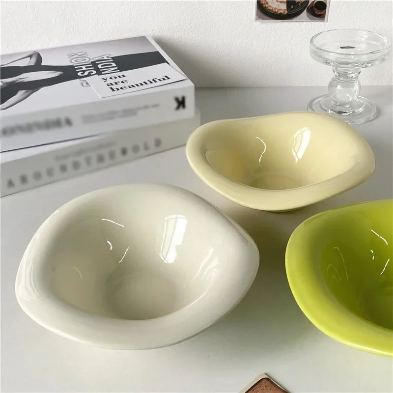 Beloryva Wavy Ceramic Serving Bowl — product view 5