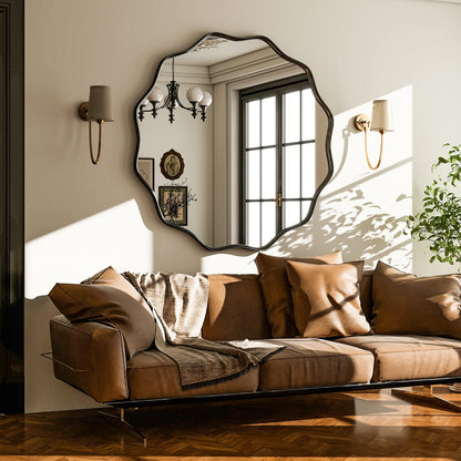 Beloryva Wavy Round Wall Mirror — product view 2