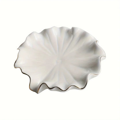 Beloryva White Shell-Style Ceramic Soap Dish — product view 6